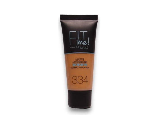 Maybelline Fit Me Matte + Poreless Liquid Foundation 334 Warm Tan 30ml Kосметические средства