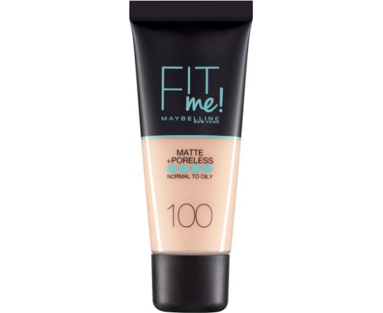 Maybelline Fit Me Matte + Poreless Liquid Foundation 100 Warm Ivory 30ml Kосметические средства