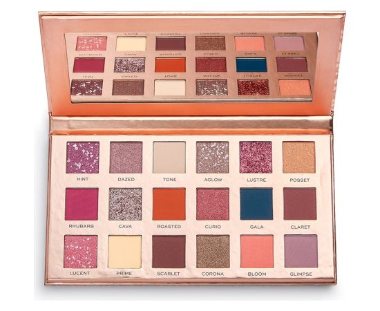 Makeup Revolution Pro Rockstar Eyeshadow Palette Nude 18 Shades 1 g Dekoratīvā kosmētika