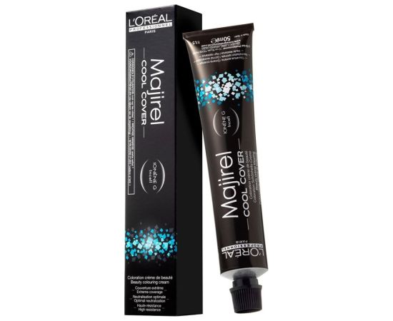 L'Oreal Professionnel Majirel Cool-Cover Permanent Hair Dye 7.17 Ash Metallic Blonde 50ml Matu kopšana