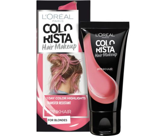 L'Oreal Paris Colorista Hair Makeup Semi-Permanent Hair Dye #PINKHAIR 30ml Matu kopšana