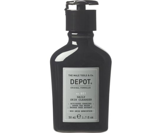 Depot 800 Skin Specifics No. 801 Activated Charcoal Detoxifying Cleansing Gel For Face 50ml Ķermeņa kosmētika