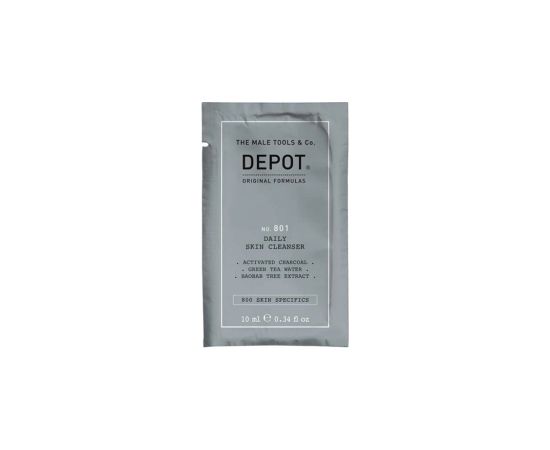 Depot 800 Skin Specifics No. 801 Activated Charcoal Detoxifying Cleansing Gel For Face 10ml Ķermeņa kosmētika