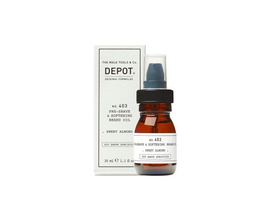 Depot 400 Shave Specifics No. 403 Sweet Almond Softening Pre-Shaving Oil 30ml Bārdas kopšana
