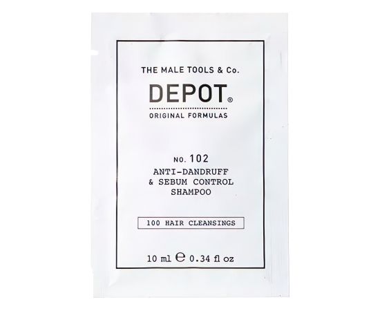 Depot 100 Hair Cleansing No. 102 Botanical Complex Hair Shampoo Anti-Dandruff & Sebum Control 10ml Šampūni