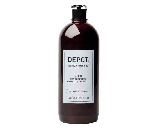 Depot 100 Hair Cleansing No. 108 Charcoal Hair Shampoo Detoxifying 1000ml Šampūni