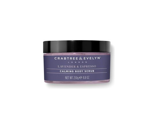 Crabtree & Evelyn Lavender & Espresso Calming Body Scrub 220ml Ķermeņa kosmētika