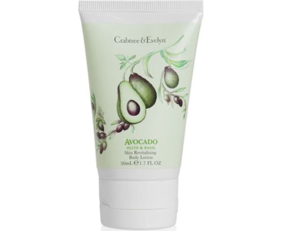 Crabtree & Evelyn Avocado Olive & Basil Revitalising Body Lotion 50ml Ķermeņa kosmētika