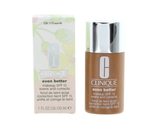 Clinique Even Better Paraben-Free Hydrating Liquid Foundation CN 113 Sepia SPF 15 30ml Dekoratīvā kosmētika