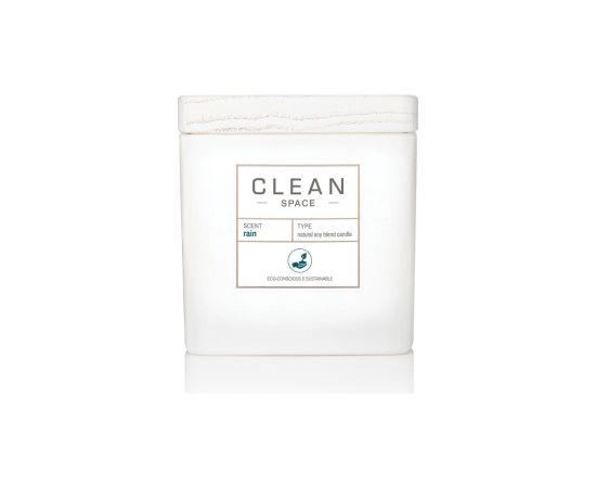 Clean Space Rain Scented Candle 227 g Telpu aromāti