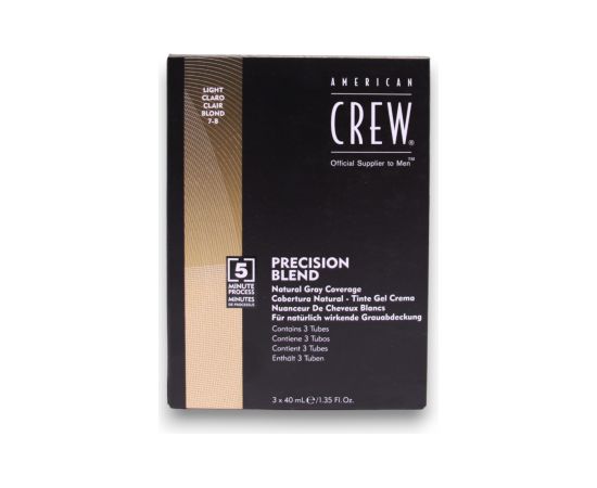 American Crew Precision Blend Semi-Permanent Hair Dye 7-8 Light 3x 40ml Matu kopšana