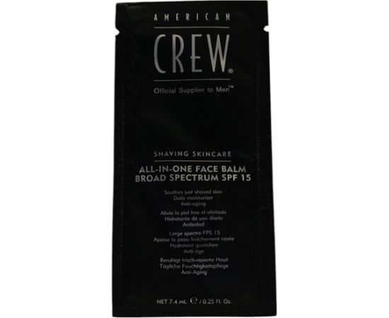 American Crew Broad Spectrum Anti-Ageing After-Shave Balm 7.4ml *Sample Bārdas kopšana