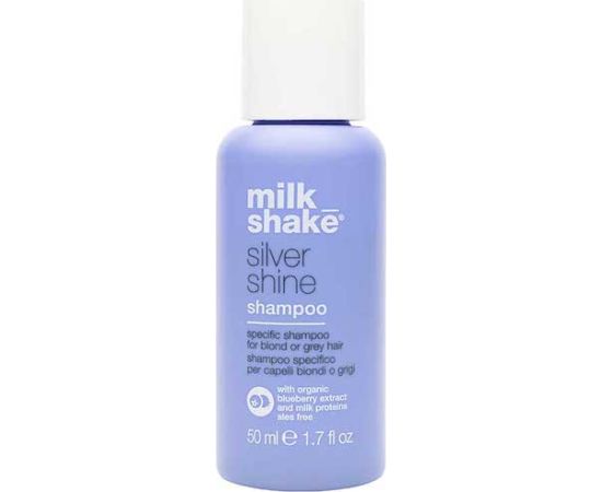 Milk Shake Silver Shine Hair Shampoo For Neutralisation Of Yellow Tones 50ml Šampūni