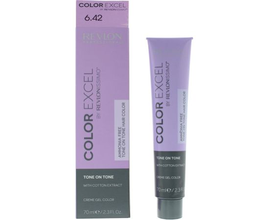 Revlon Color Excel Semi-Permanent Hair Dye 6.42 Dark Chestnut Iridescent Blonde 70ml Matu kopšana