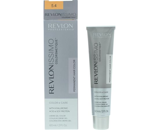 Revlon Revlonissimo Colorsmetique Permanent Hair Dye 5.4 Light Copper Brown 60ml Matu kopšana