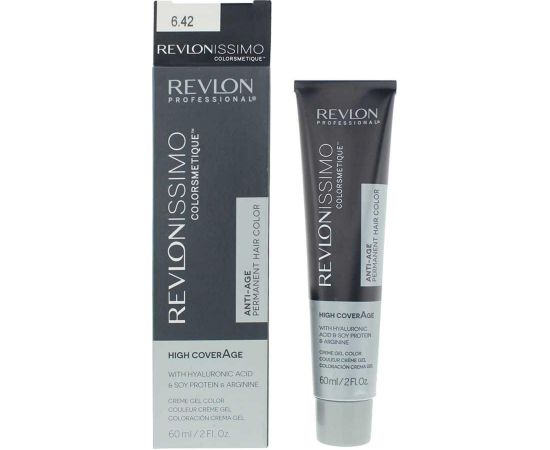Revlon Revlonissimo Colorsmetique Permanent Hair Dye 6.42 Dark Pearly Chestnut Blonde 60ml Matu kopšana