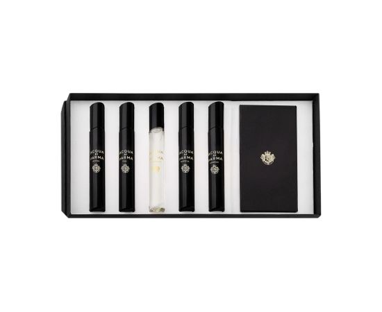 Set Acqua di Parma: Signatures Of The Sun - Leather Eau De Parfum For Men 7ml + Signatures Of The Sun - Oud Eau De Parfum For Men 7ml + Signatures Of The Sun - Osmanthus Eau De Parfum For Men 7ml + Signatures Of The Sun - Quercia Eau De Parfum For Men 7ml Dāvanu komplekti