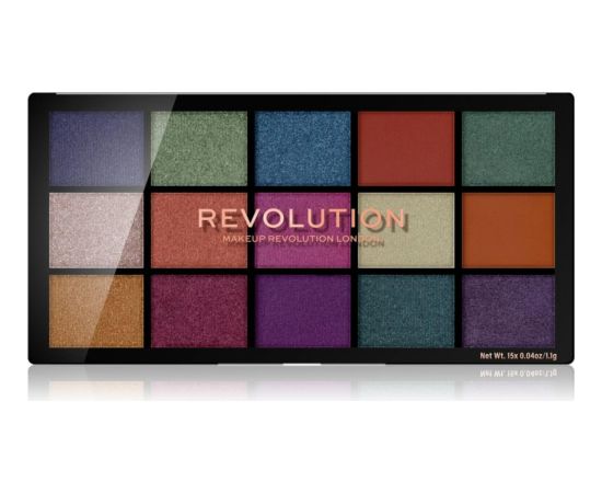 Makeup Revolution Reloaded Passion For Colour Eyeshadow Palette Passion For Colour 15 pcs 16.5 g Dekoratīvā kosmētika