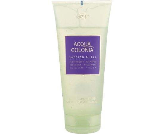 4711 Acqua Colonia Colonia Saffron & Iris Hydrating Shower Gel All Skin Types 200ml Dušas želejas ķermenim