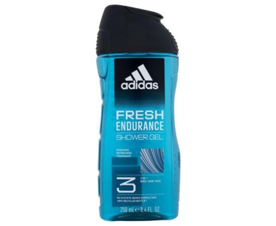 Adidas Fresh Endurance Cleanses Shower Gel For Body Face & Hair All Skin Types 250ml Dušas želejas ķermenim