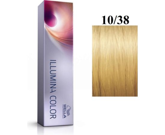 Wella Professionals, Illumina Color, Permanent Hair Dye, 10/38 Bright Light Blonde Golden Blue, 60 ml Matu kopšana
