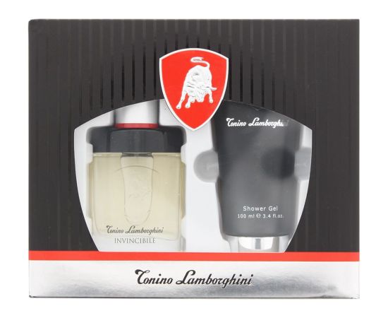 Set Tonino Lamborghini: Invincibile, Eau De Toilette, For Men, 40 ml + Invincibile, Hydrating, Shower Gel, All Skin Types, 100 ml Dāvanu komplekti