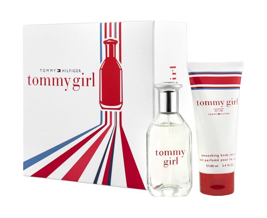 Set Tommy Hilfiger: Tommy Girl, Eau De Toilette, For Women, 50 ml + Tommy Girl, Hydrating, Body Lotion, 100 ml Dāvanu komplekti