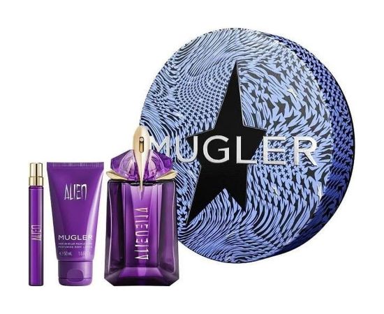 Set Thierry Mugler: Alien, Eau De Parfum, For Women, 60 ml + Alien, Eau De Parfum, For Women, 10 ml + Alien, Hydrating, Body Lotion, 50 ml Dāvanu komplekti