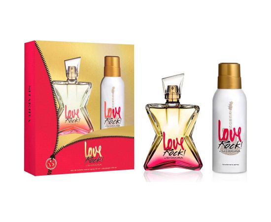 Set Shakira: Love Rock, Eau De Toilette, For Women, 80 ml + Love Rock, Floral, Deodorant Spray, Unisex, 150 ml Dāvanu komplekti