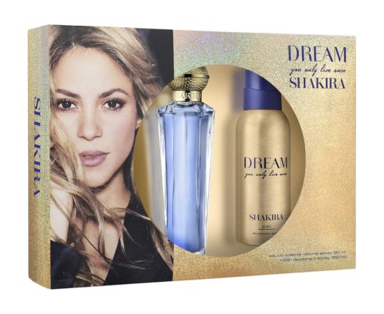 Set Shakira: Dream You Only Live Once, Eau De Toilette, For Women, 80 ml + Dream You Only Live Once, Deodorant Spray, For Women, 150 ml Dāvanu komplekti