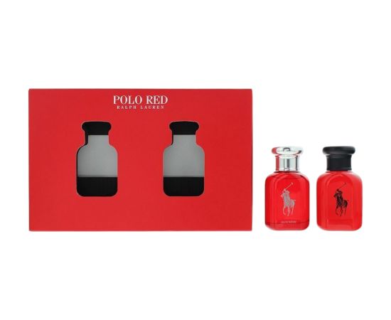 Set Ralph Lauren: Polo Red, Eau De Parfum, For Men, 40 ml + Polo Red, Eau De Toilette, For Men, 40 ml Dāvanu komplekti