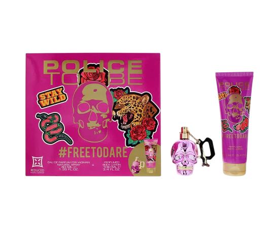 Set Police: To Be Free To Dare, Hydrating, Body Lotion, 100 ml + To Be Free To Dare, Eau De Parfum, For Women, 40 ml Dāvanu komplekti
