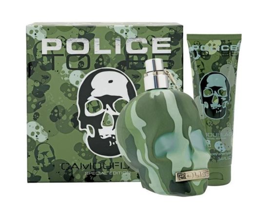 Set Police: To Be Camouflage, Eau De Toilette, For Men, 75 ml + To Be Camouflage, Hydrating, Body Lotion, 100 ml Dāvanu komplekti
