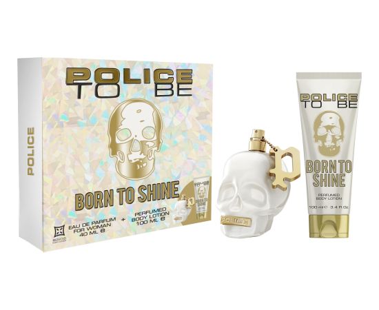 Set Police: To Be Born To Shine, Eau De Parfum, For Women, 40 ml + To Be Born To Shine, Hydrating, Body Lotion, 100 ml Dāvanu komplekti
