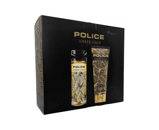 Set Police: Amber Gold, Eau De Toilette, For Women, 100 ml + Amber Gold, Hydrating, Body Lotion, 125 ml Dāvanu komplekti