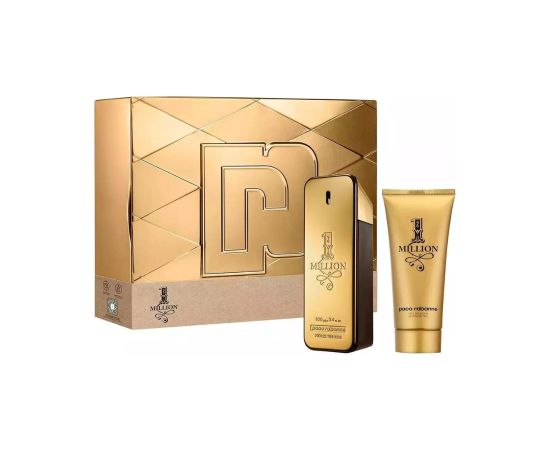 Set Paco Rabanne: 1 Million, Eau De Toilette, For Men, 100 ml + 1 Million, Shower Gel, For All Skin Types, 100 ml Dāvanu komplekti