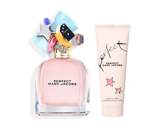 Set Marc Jacobs: Perfect, Eau De Parfum, For Women, 50 ml + Perfect, Moisturizing, Body Lotion, 75 ml Dāvanu komplekti