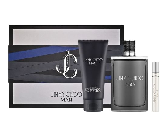 Set Jimmy Choo: Man, Eau De Toilette, For Men, 100 ml + Man, Eau De Toilette, For Men, 10 ml + Man, Shower Gel, Body, All Skin Types, 100 ml Dāvanu komplekti
