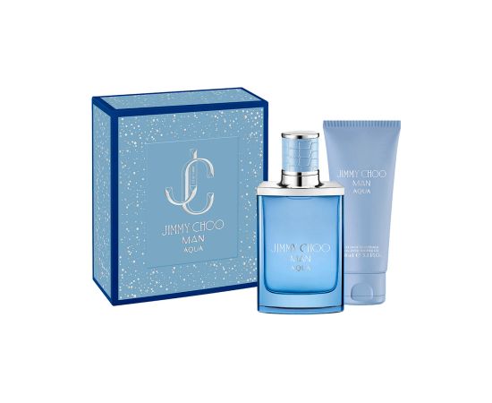 Set Jimmy Choo: Aqua, Eau De Toilette, For Men, 50 ml + Aqua, Shower Gel, For All Skin Types, 100 ml Dāvanu komplekti