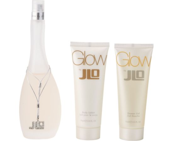 Set Jennifer Lopez: Glow, Eau De Toilette, For Women, 50 ml + Glow, Hydrating, Body Lotion, 75 ml + Glow, Hydrate, Shower Gel, All Skin Types, 75 ml Dāvanu komplekti