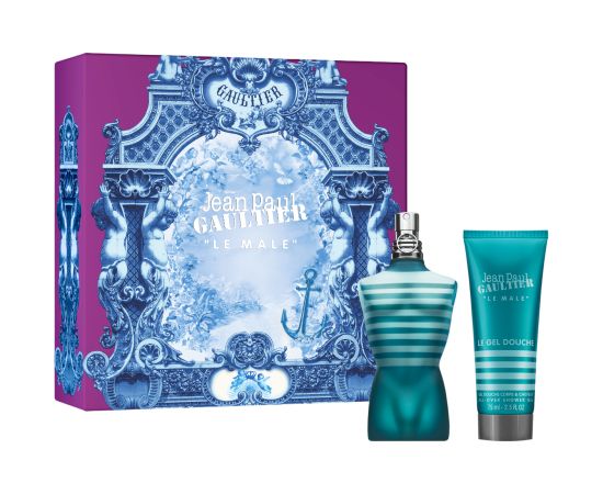 Set Jean Paul Gaultier: Le Male, Eau De Toilette, For Men, 75 ml + Le Male, Cleansing, Shower Gel, For All Skin Types, 75 ml Dāvanu komplekti