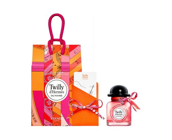 Set Hermes: Twilly d'Hermes Eau Poivree, Eau De Parfum, For Women, 50 ml + Twilly d'Hermes Eau Poivree, Textile Scarf, Mini, For Women Парфюмерные наборы