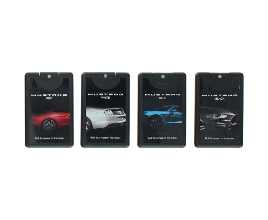 Set Ford: Mustang White, Eau De Toilette, For Men, 20 ml + Mustang Red, Eau De Toilette, For Men, 20 ml + Mustang Black, Eau De Toilette, For Men, 20 ml + Mustang Blue, Eau De Toilette, For Men, 20 ml Dāvanu komplekti