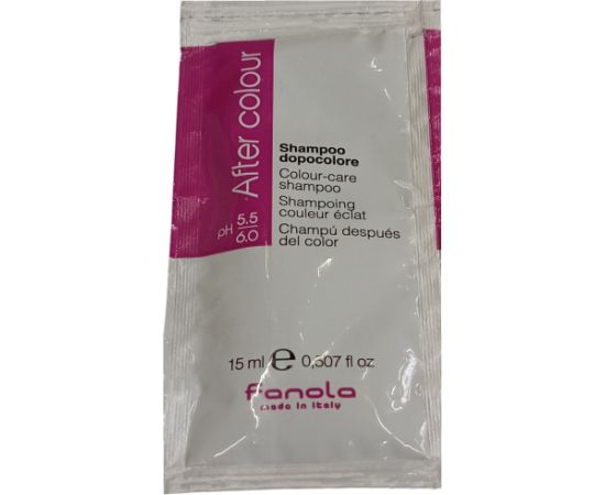 Set Fanola: After Color, Hair Treatment Cream Mask, For Colour Protection, 15 ml + After Color, Hair Shampoo, For Colour Protection, 15 ml Matu kopšana