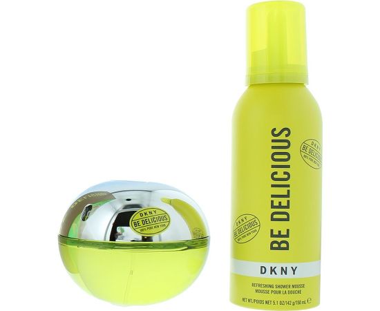 Set Dkny: Be Delicious, Eau De Parfum, For Women, 100 ml + Be Delicious, Cleansing, Shower Mousse, 150 ml Dāvanu komplekti
