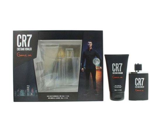 Set Cristiano Ronaldo: CR7 Game On, Eau De Toilette, For Men, 50 ml + CR7 Game On, Shower Gel, Body, 150 ml Парфюмерные наборы