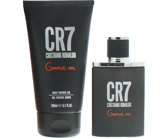 Set Cristiano Ronaldo: CR7 Game On, Eau De Toilette, For Men, 30 ml + CR7 Game On, Shower Gel, Body, 150 ml Dāvanu komplekti