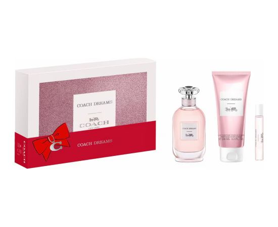 Set Coach: Dreams, Eau De Parfum, For Women, 90 ml + Dreams, Eau De Parfum, For Women, 10 ml + Dreams, Body Lotion, All Over The Body, 100 ml Dāvanu komplekti