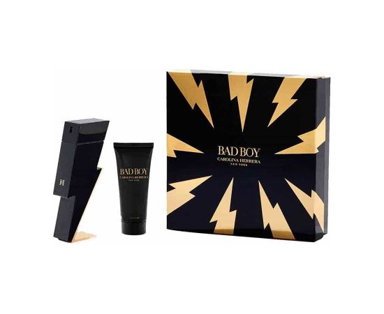 Set Carolina Herrera: Bad Boy, Shower Gel, For All Skin Types, 100 ml + Bad Boy, Eau De Toilette, For Men, 100 ml Dāvanu komplekti