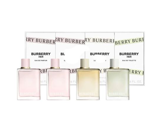 Set Burberry: Burberry Her, Eau De Parfum, For Women, 2 pcs, 5 ml + Burberry Her, Eau De Toilette, For Women, 5 ml + Her London Dream, Eau De Parfum, For Women, 5 ml Dāvanu komplekti